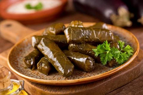Stuffed Grape Leaves Stock Photos