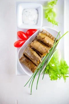 Stuffed Grape Leaves Foto stock