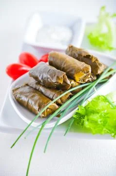 Stuffed Grape Leaves Stock Photos