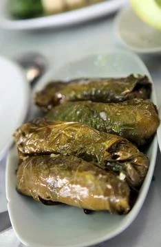 Stuffed Grape Leaves Stock Photos