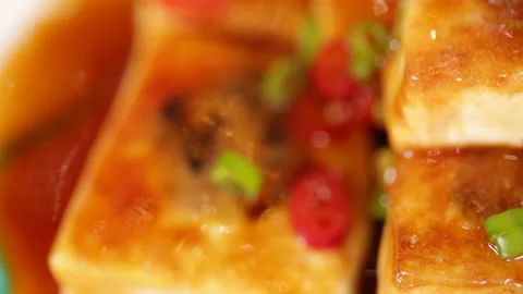 Stuffed meat with beans and stuffed tofu (4) Stock Footage 202208053
