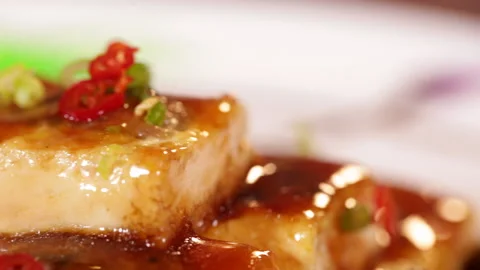 Stuffed meat with beans and stuffed tofu (6) Stock Footage 202208076