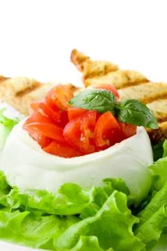 Stuffed mozzarella Stock Photos