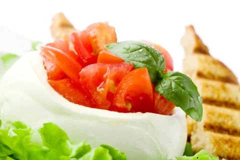 Stuffed mozzarella Stock Photos