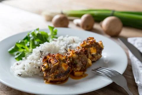Stuffed mushrooms 스톡 사진