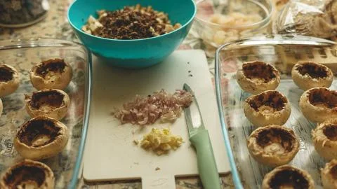 Stuffed mushrooms Stock Photos
