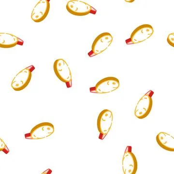 Stuffed olive isometric icon seamless pattern Stock Illustration