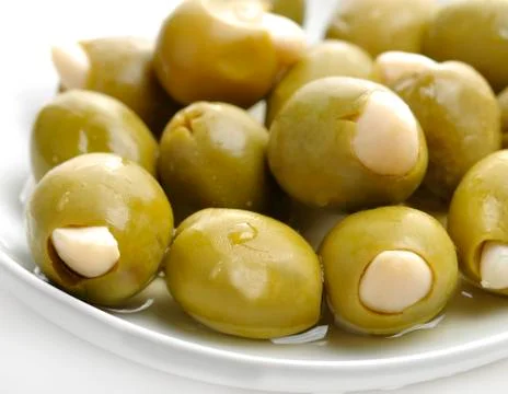 Stuffed olives Stock Photos