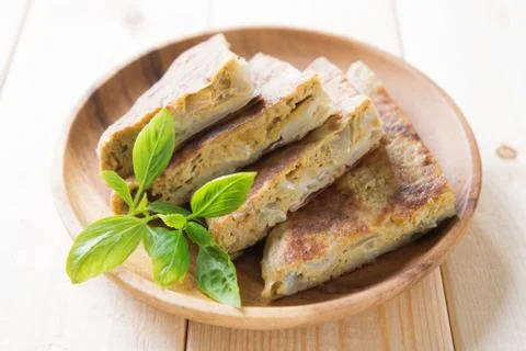 Stuffed pancake Stock Photos