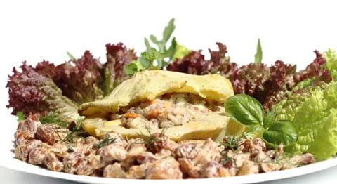 Stuffed patisson Stock Photos