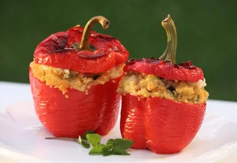 Stuffed pepper Stock Photos