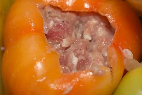 Stuffed peppers Stock Photos