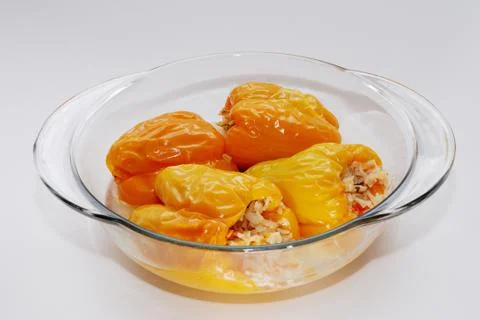 Stuffed peppers Stock Photos