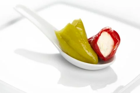 Stuffed peppers Stock Photos