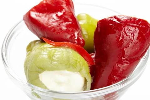 Stuffed peppers Stock Photos