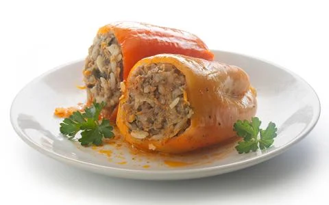 Stuffed peppers Stock-Fotos