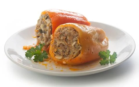 Stuffed peppers Stock-Fotos