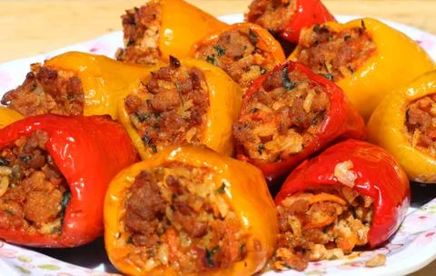 Stuffed Peppers Stock Photos