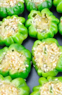 Stuffed peppers Stock Photos