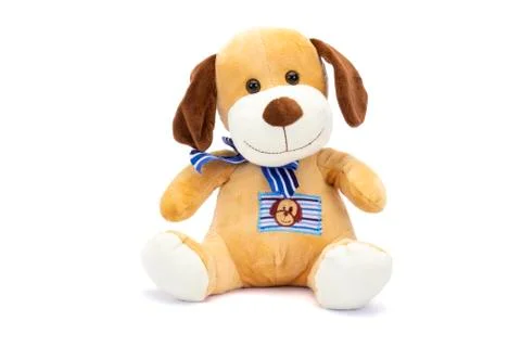 Stuffed puppy with shadow Stock Photos