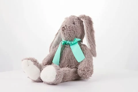 Stuffed rabbit toy Stock Footage 271369507