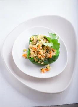 Stuffed Red Peppers Stock Photos