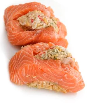 Stuffed salmon Stock Photos