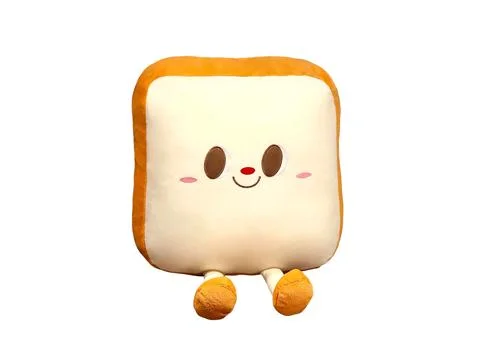 Stuffed sandwich bread on a white background Stock Photos