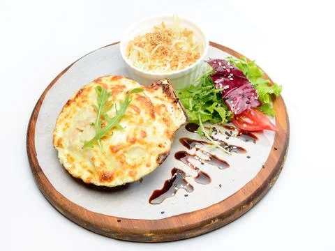 Stuffed scallop Stock Photos