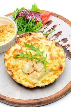 Stuffed scallop Stock Photos