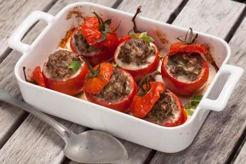 Stuffed tomato Stock Photos