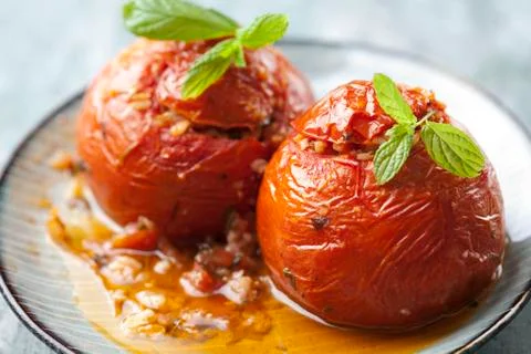 Stuffed tomatoes Stock-Fotos