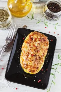 Stuffed zucchini Stock Photos