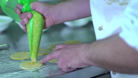 Stuffing homemade ravioli Stock Footage 71592808