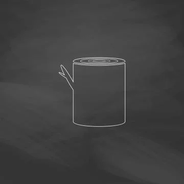 Stump computer symbol Stock Illustration