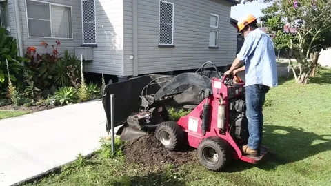 Stump Grinding II Stock Footage 135768124