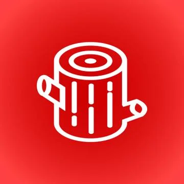 Stump icon stock vector illustration flat design Illustrazione stock