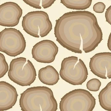 Stump. Muzzle. Seamless Pattern Background. Vector Illustration Stock Illustration