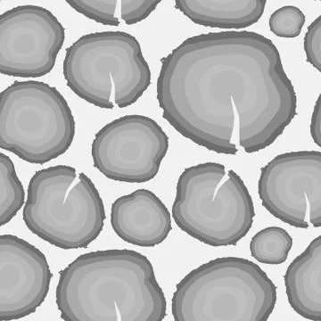 Stump. Muzzle. Seamless Pattern Background. Illustration Illustrazione stock