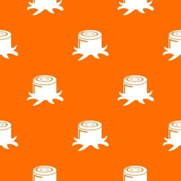 Stump pattern vector orange Illustrazione stock
