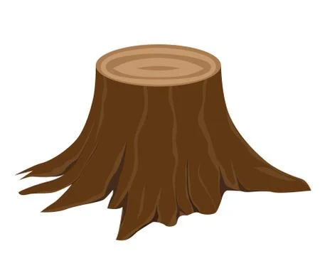 The stump vector design Stock Illustration