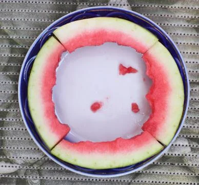 Stumps of watermelon Stock Photos