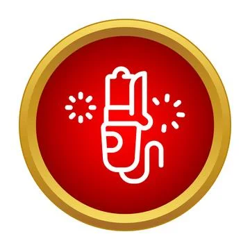 Stun device icon representing self defense and security Stock Illustration