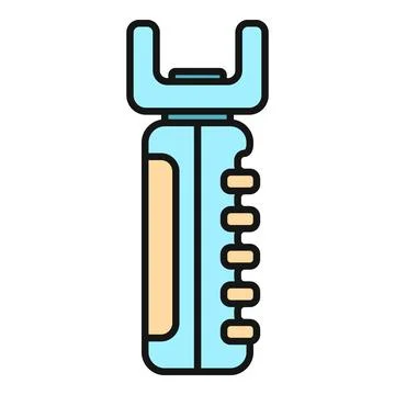 Stun device for personal self defense icon Stock Illustration