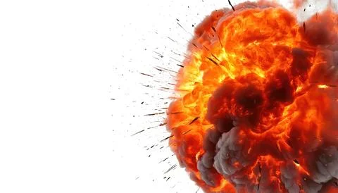 Stun flash grenade, flashbang, thunderflash, or sound bomb, fire explosion .. Stock Photos