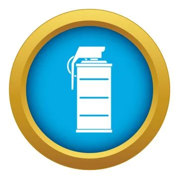 Stun grenade icon blue vector isolated Stock Illustration