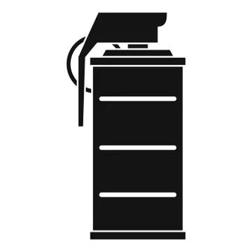Stun grenade icon, simple style Stock Illustration