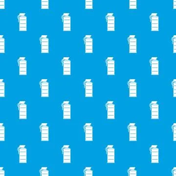 Stun grenade pattern seamless blue Stock Illustration