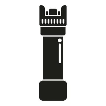 Stun gun icon representing self defense and security Stock Illustration