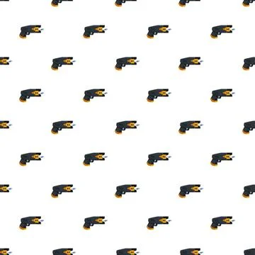 Stun gun weapon repeat pattern for security backgrounds Stock Illustration